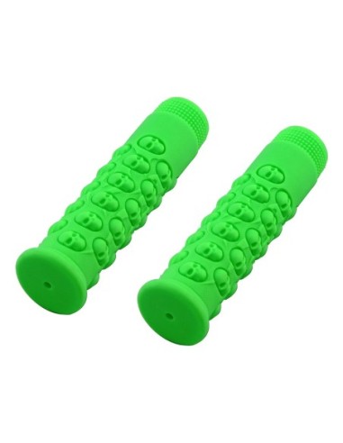 Skull Grips 7/8 long 116mm Kraton Rubber Green.